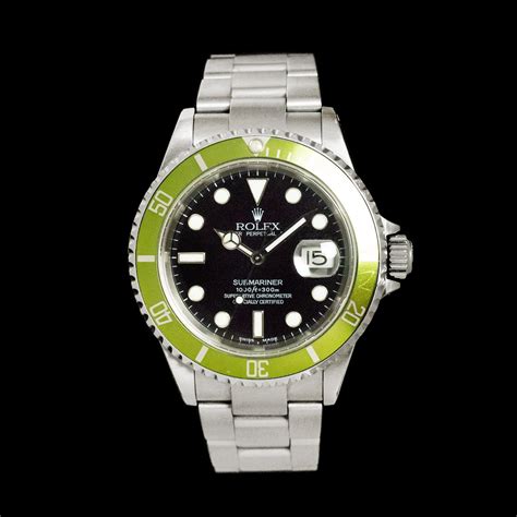 1616610 lv|16610LV Rolex Submariner Date Kermit Black Dial .